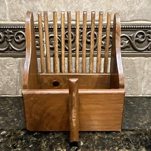 VINTAGE WOODEN MINI BERRY/CRANBERRY HAND PICKER SCOOP RAKE PRIMITIVE COUNTRY - Picture 1 of 8