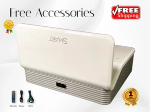 Projektor DLP 2500 Lumen Ultra Überwurf Kurz 4K Kompatibel HDMI + 1 Jahr - Bild 1 von 13