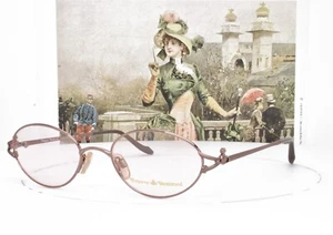 VIVIENNE WESTWOOD Eyeglasses Rare Vintage Shiny Pink Titanium 50-18-135 007 E29 - Picture 1 of 7