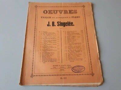 Partitions anciennes : FANTAISIE PASTORAL pour violon accompagnement piano - Photo 1/3