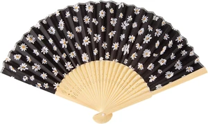 Folding Hand Fan for Women,Foldable Chinese Japanese Vintage Hand Held  - Picture 1 of 12