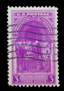 US Postage Stamp Scott 854 Sesquicentennial Washington 3 Cent Cancel NH - Picture 1 of 2
