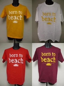 New-"Born To Beach" Adult Mens Sizes S-M-L-XL-2XL Graphic Shirt - Picture 1 of 19