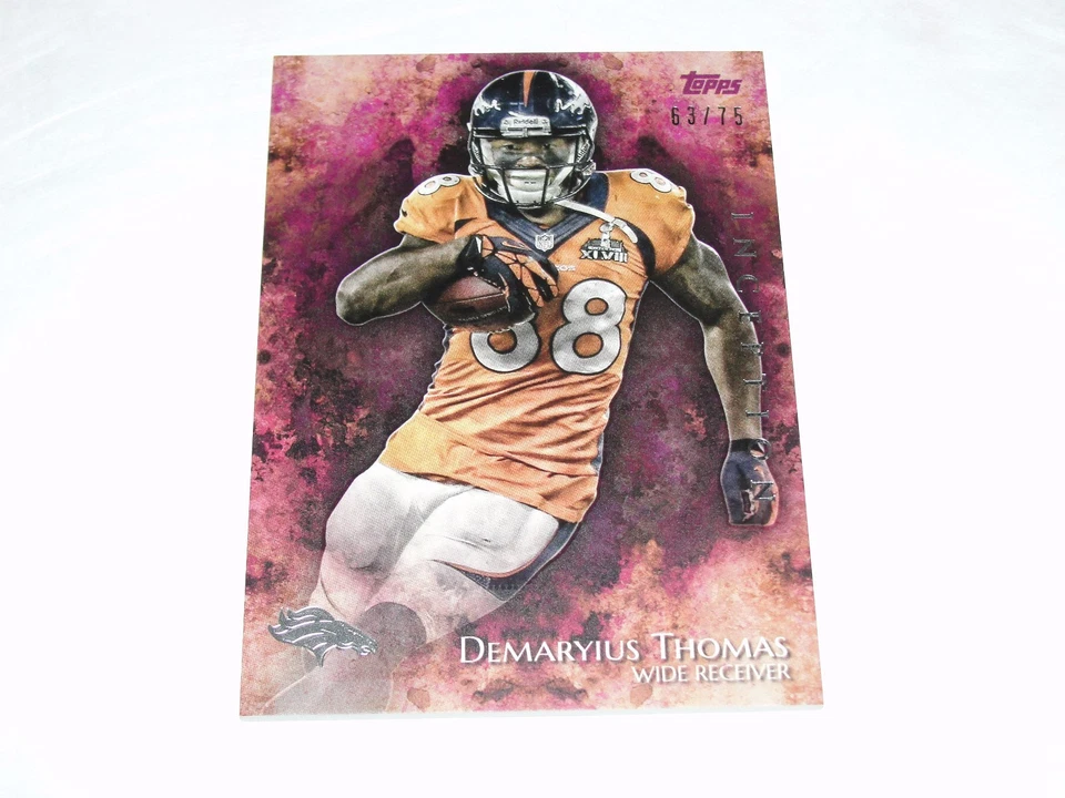 2014 Topps Inception DEMARYIUS THOMAS #66 Magenta Variant/75 Denver BRONCOS  - Image 1 of 2