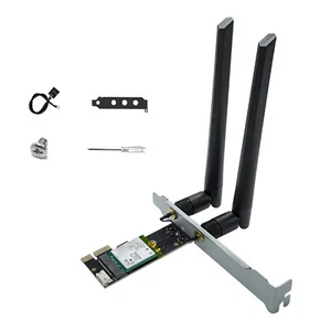 Carte Réseau WiFi Bluetooth 6E AX210 5.3 Adaptateur PC TRI-Bande 2.4G+5.8G+6G - Photo 1/9