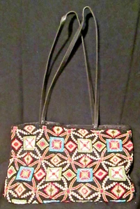 Y & S Original Multicolored Beaded Purse 13 1/2"Long X 8 1/4" High - Picture 1 of 5