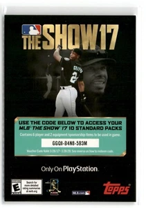 Tarjeta de código 2017 Topps MLB The Show 17 Ken Griffey Jr. #sin inserción de los Marineros - Imagen 1 de 2