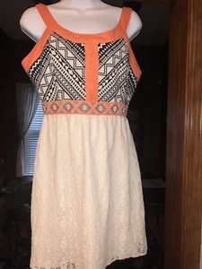 Tomate Volador Mujer Talla M Tribal Sol Vestido Cintura Imperio Boho ¡Lindo! - Imagen 1 de 10