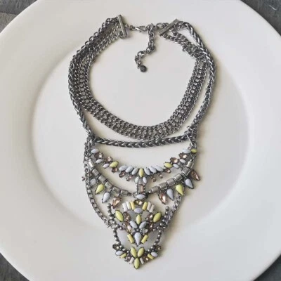 New 16" Baublebar Collar Statement Necklace Gift Vintage Women Party Jewelry - Image 1 of 3