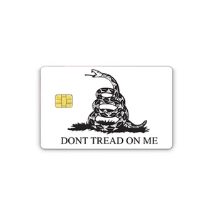 Credit Card Sticker Skin Vinyl Decal Don't Tread On Me - Picture 1 of 3