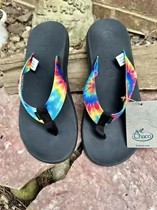 Chaco Herren Chillos Flip Flop Sandalen Batik JCH108035 Größe 9 M Neu - Bild 1 von 6