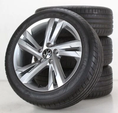 VW Golf 8 & R-Line GTE GTI GTD Sommerräder 17 Zoll Felgen Valencia 5H0601025AF - Bild 1 von 4