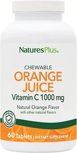 NaturesPlus Orange Juice Vitamin C 1000 mg Chewable Tablets, 60 Servings - Picture 1 of 6