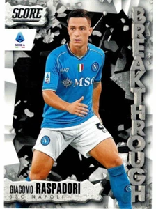 PANINI SCORE SERIE A 2023-2024 INSERT CARD BREAKTHROUGH N. 15 RASPADORI NAPOLI - Picture 1 of 2