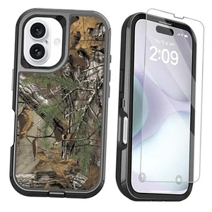 Compatible with iPhone 16 Phone Case with Screen for iPhone 16 Camouflage - Picture 1 of 8