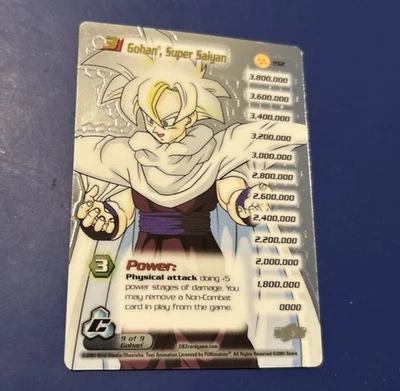 DBZ Dragon Ball Z Hi-Tech Foil Gohan Super Saiyan 192 Cell Saga 2001 Score Card - Image 1 of 4