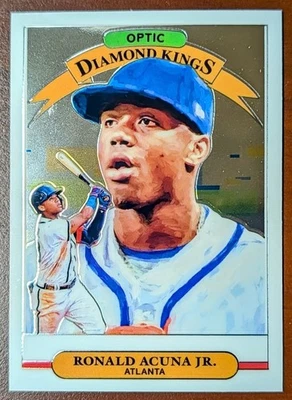 RONALD ACUNA 2019 Panini Donruss Optic Diamond Kings #16 Braves - Image 1 of 2