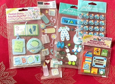 LOTE #878 PEGATINAS 3D BEBÉ NIÑO JOLEE'S KAREN FOSTER - LOTE RARO Foto 1 de 3