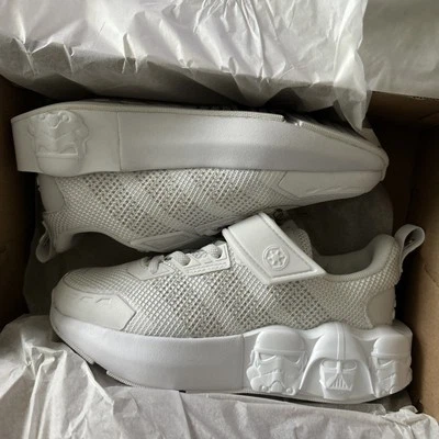 Adidas Star Wars Runners EL Junior Junior Zapato Atlético Blanco Tenis 1 1/2 Foto 1 de 4