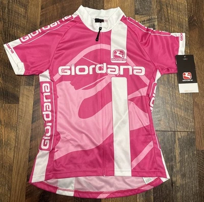 Giordana Cycling Vero Pro Jersey Women Size SM Pink Full Zip Short Sleeve - Image 1 of 4
