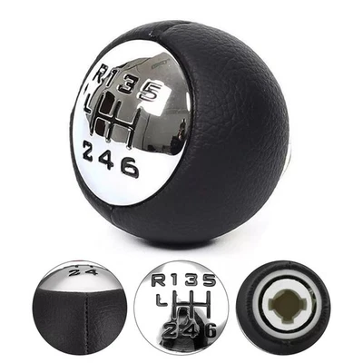 Car Interior Upgrade 6-Speed Shift Knob ABS Shift Knob Perfect Fit Sleek Design - Image 1 of 4