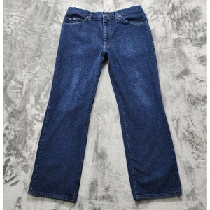 Jeans vintage LEE uomo 36X30 blu regular fit gamba dritta denim pesante - Foto 1 di 14