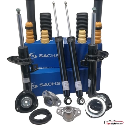 Sachs shock absorber set front rear Audi A3 Seat Leon Skoda Octavia VW Golf - Image 1 of 4