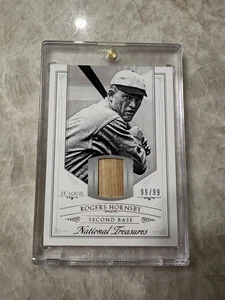 2015 Panini National Treasures /99 Game Used Bat Card Rogers Hornsby #44 HOF - Bild 1 von 4