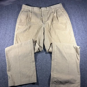 Lands End Hose Herren 38 Khaki Cord Traditional Fit Baumwolle Herbst Freizeit Vintage - Bild 1 von 14
