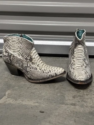 Botines Coral Botas Pitón Cuero Genuino (7) Foto 1 de 4