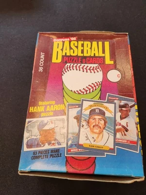 1986 Donruss Baseball Wax Box - 36 FACTORY SEALED PACKS! - Image 1 of 4