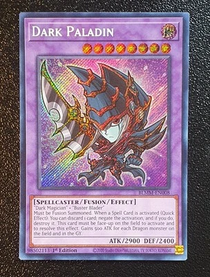 Yugioh BLMM-EN008 Dark Paladin Secret Rare 1st Edition MINT 10 - Bild 1 von 2