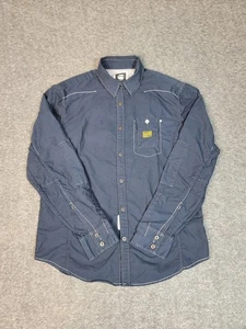 G-Star RAW Originals Rail Dress Shirt Herren L Navy Blau Langarm Baumwolle - Bild 1 von 14