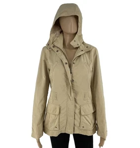 Tommy Hilfiger Damen Beiger Kapuzenparka Jacke Größe S - Bild 1 von 12