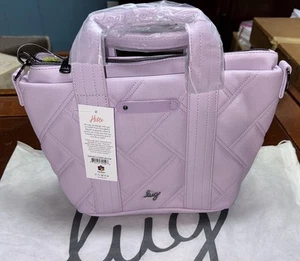 Tracolla Lug Matte Luxe con manici tote lavanda nuova con etichette e sacchetto antipolvere - Foto 1 di 13