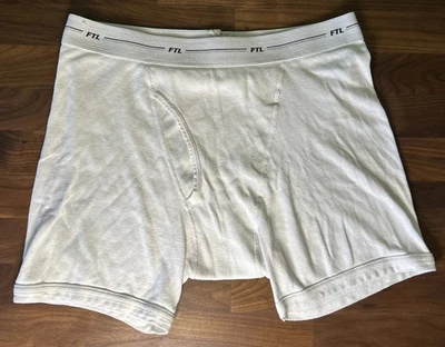 Vtg Fruit of The Loom Men’s Boxer Brief FTL logo Sz L 38-40 Trunk Shorts Banded - Image 1 of 3