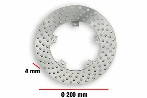 BRAKE POWER DISC MHR D. EST. 200 - SPESSORE 4 MM PIAGGIO ZIP 125 4T LEADER - Photo 1/4