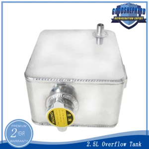 Tanque de recuperación de expansión de desbordamiento de radiador refrigerante de agua universal de 2,5 L aluminio - Imagen 1 de 6