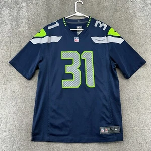 Seattle Seahawks Jersey Mens Large Blue #31 Kam Chancellor On Field NFL Nike - Picture 1 of 10