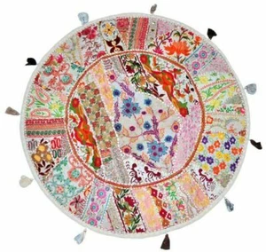 Patchwork Handwoven Pillow Cases Floor Home Sofa Art Car Boho Cushion Cover - Picture 1 of 7