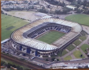 Edinburgh Murrayfield Stadium Cartolina Stadio Postcard Stadion AK Carte stade - Foto 1 di 1