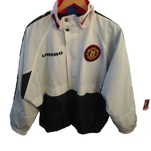 Vintage Umbro Manchester United football soccer jacket size L 1990's - Picture 1 of 17