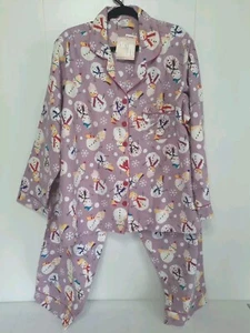 Covington Womens 100% Cotton Flannel Pajama Set 2x Christmas New with Tags - Picture 1 of 10