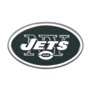 NFL - New York Jets Chrome Color Metal Emblem - Picture 1 of 4