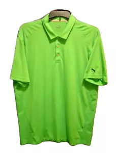 Puma Golf Polo Shirt Mens Size XL Green Short Sleeve Active Wear Polo Shirt Logo - Picture 1 of 5