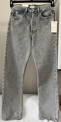 Pantalones de mezclilla holgados de tiro alto Citizens of Humanity Eva Nevis/gris claro talla 26 $228 nuevos con etiquetas Foto 1 de 4