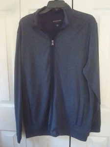 Mens Fabric Jacket Navy Size Large Structure Nwt - Picture 1 of 2