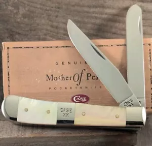 RARE 1998 Case XX Gold Lip Mother Of Pearl Cigar Band 4.25" Trapper G8254 SS - Picture 1 of 9