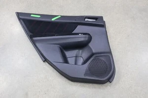 15-20 Subaru WRX STI Rea Left LH Interior Door Trim Panel (Carbon Black/Red) - Picture 1 of 19