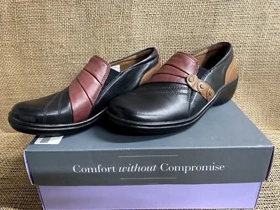 Nuevo en caja Zapato informal Aravon CH6811 para mujer Danielle-AR negro/rojo Foto 1 de 4